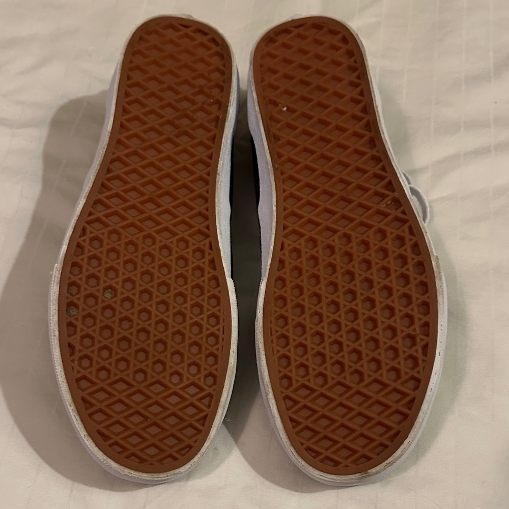 Vans Dark Blue Canvas Shoes with White Accents - Picture 7 of 7